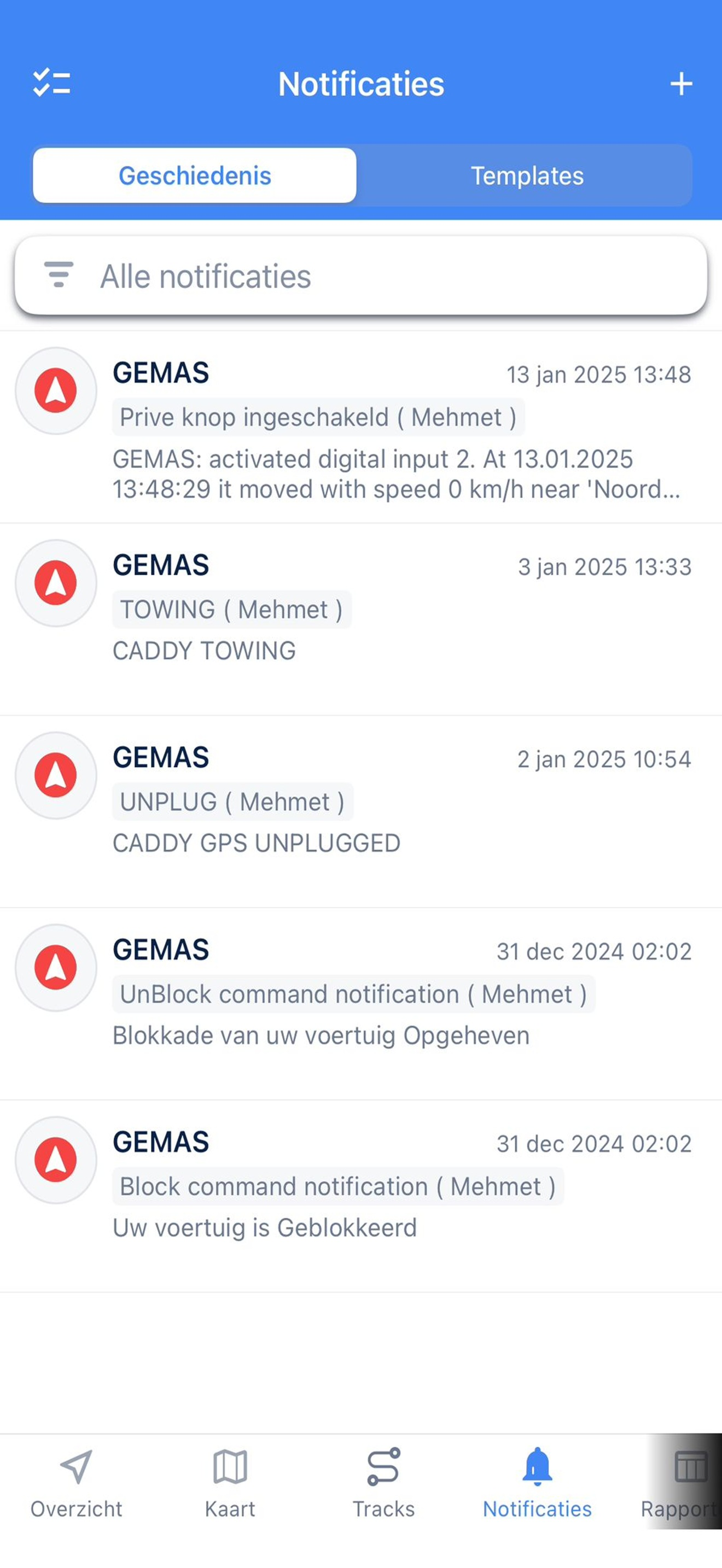 Gemas Tracking