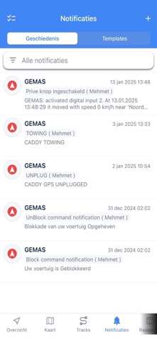 Gemas Tracking screenshot
