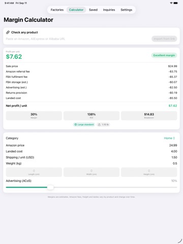 SourceMint: Find Suppliers iPad screenshot