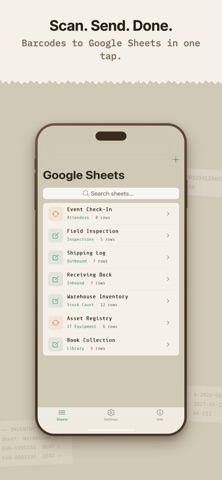 Barcode Sender: Scan to Sheets Screenshot 6 of 6