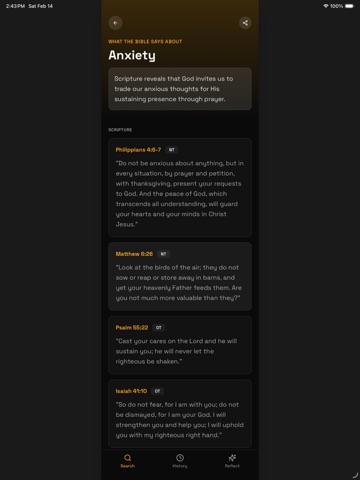 BibleIt - Ask the Bible iPad screenshot