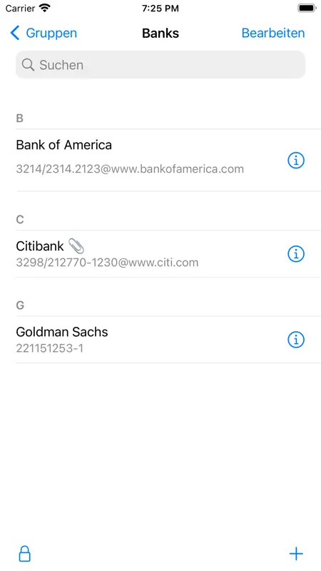pwSafe 2 - Password Safe screenshot 2 of 7