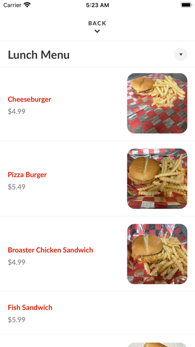 App screenshot