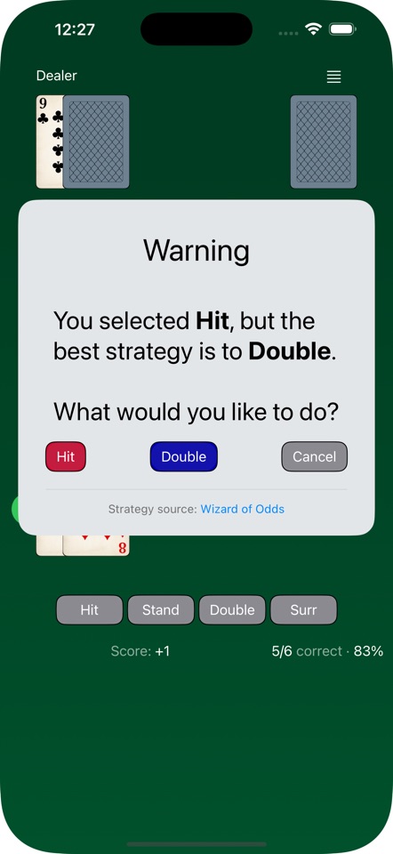 Blackjack Trainer - FeinGames screenshot 2