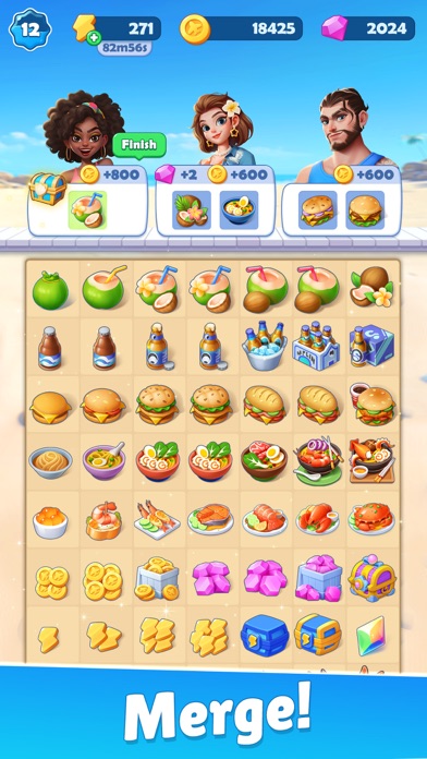 Tasty Travels: Merge Game Screenshot
