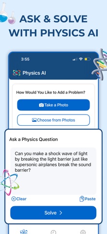 Physics AI Photo Solver iPhone screenshot