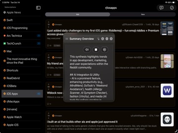 RSSumIOS iPad screenshot