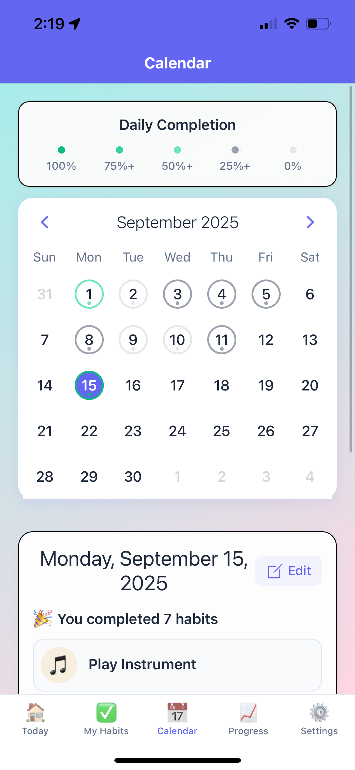 Jelly Habits screenshot 3