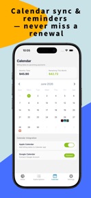 Subscriptions: SubscSmart screenshot