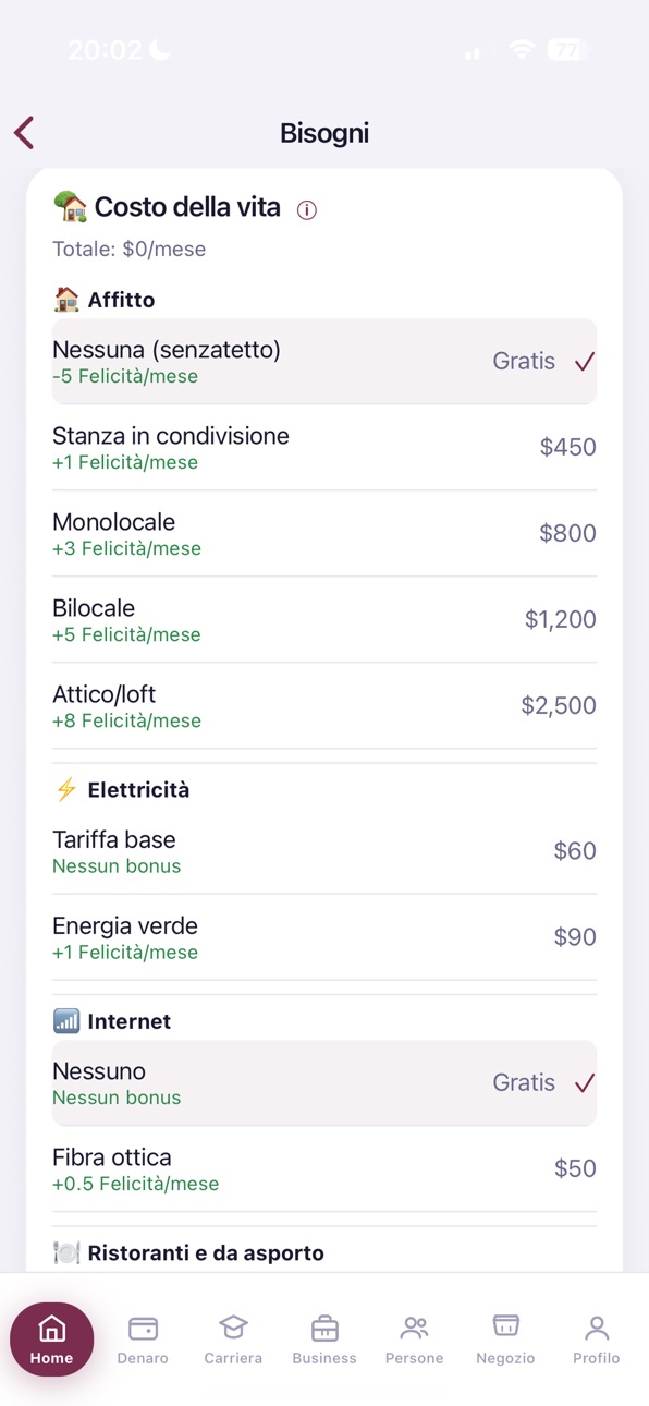 LiSi - Life Simulator iOS Mod IPA screenshot 8 - iOS game interface