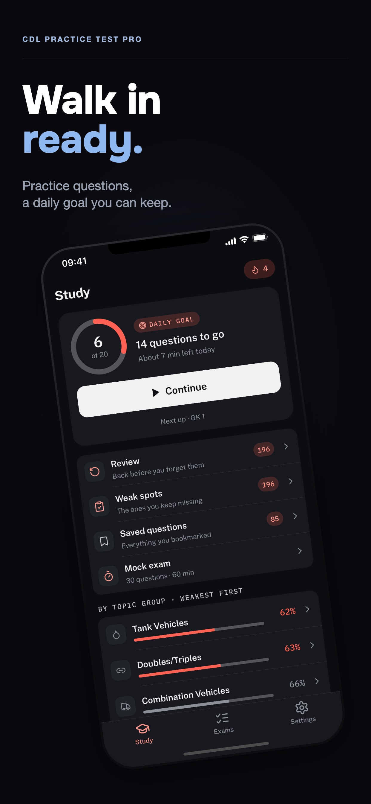 Screenshot 1 of CDL Practice Test Pro