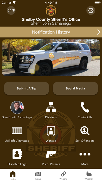 Shelby County Sheriff AL Screenshot