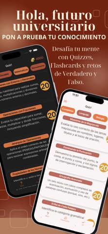 Examen de Admisión Universidad screenshot