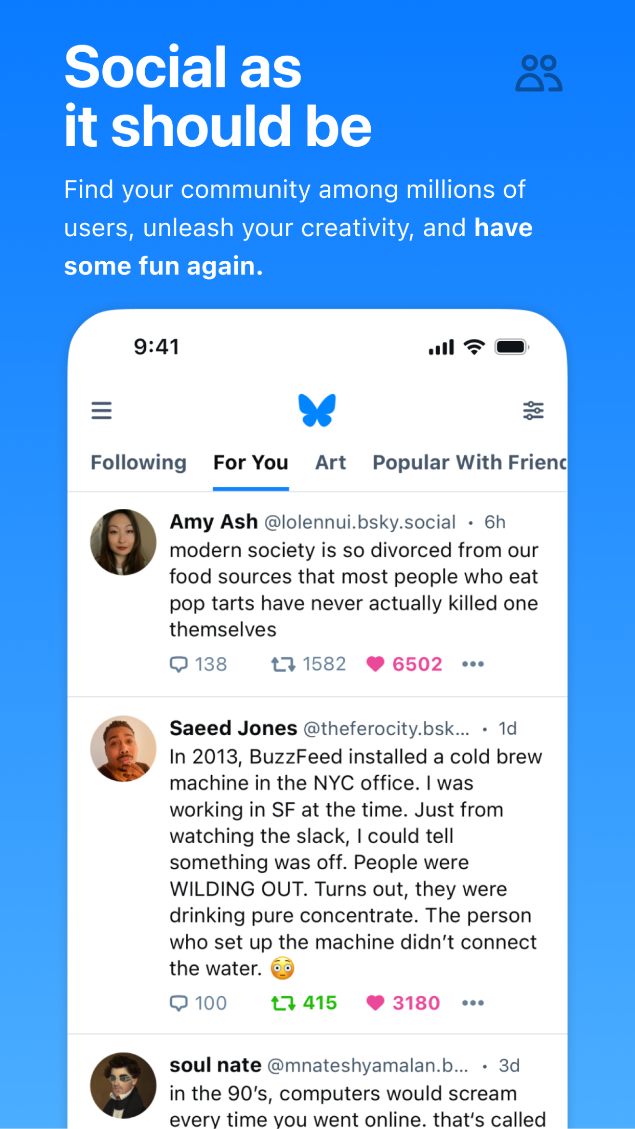 Bluesky Social screenshot 1