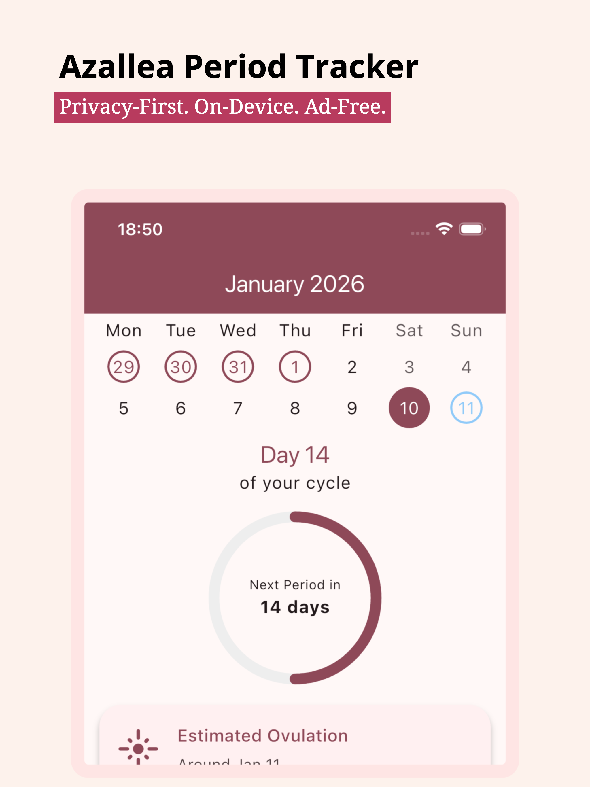 Azallea: Period Tracker