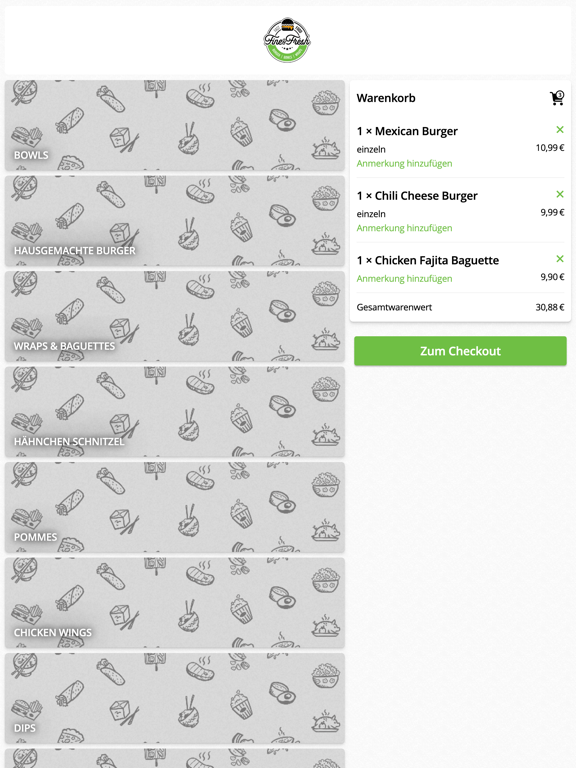 Fine & Fresh Heiligenhaus iPad screenshot