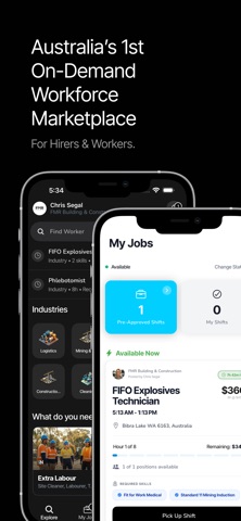 NERA Jobs: On-Demand Shifts iPhone screenshot 1