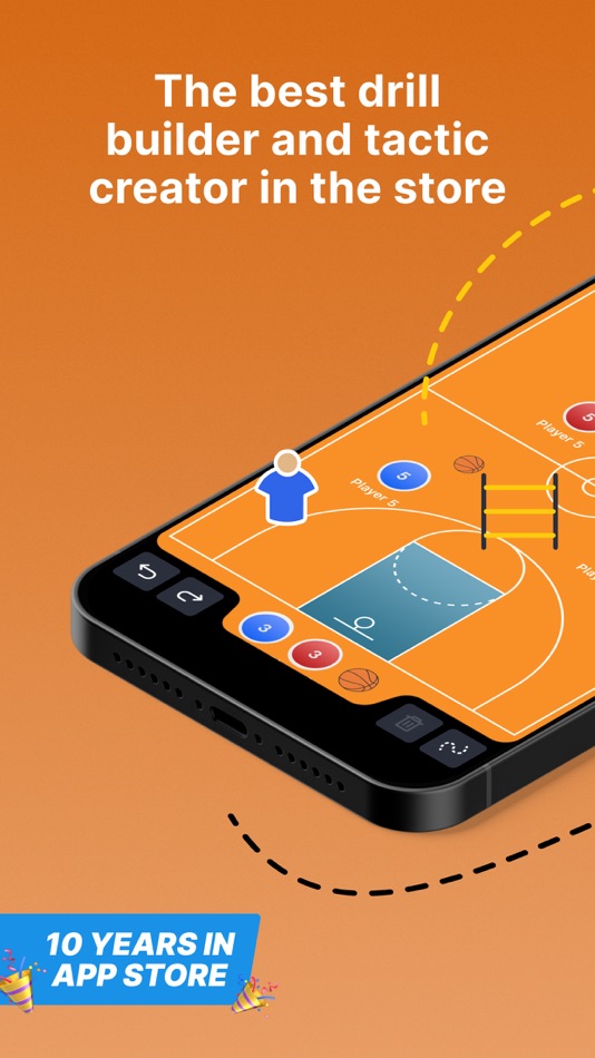 #1. Coach Tactic Board: Basket++ (iOS) By: BLUELINDEN