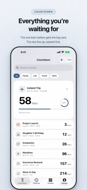 Cairn: Countdown & Days Since screenshot 1