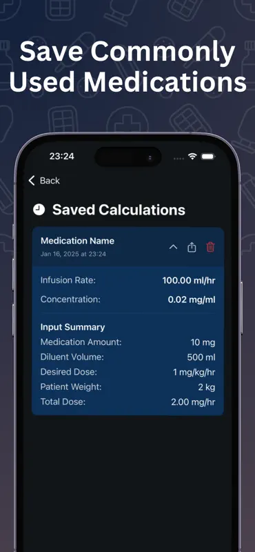 Easy Infusion Calculator screenshot 4 of 5