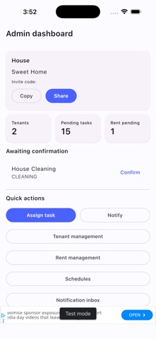 Home Managements screenshot