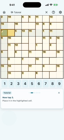 GridCage Sudoku Screenshot 4 of 5