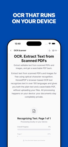 HonestPDF: Private PDF Tools Screenshot 5 of 5