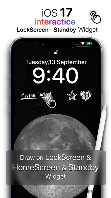 Notei Widget Drawings Scribble iPhone screenshot 1 - Entertainment app