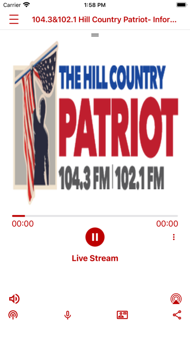 The Hill Country Patriot app screenshot