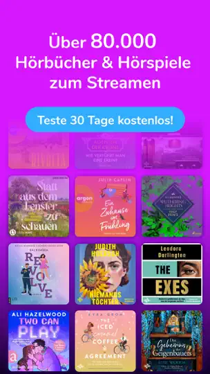 Screenshot von Audioteka Hörbücher App auf dem iPhone 3