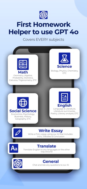 Screenshot of AIR MATH. Homework Helper
