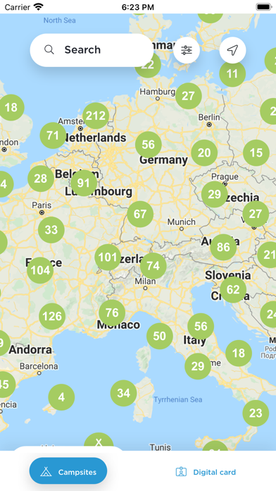Camping Card International Screenshot