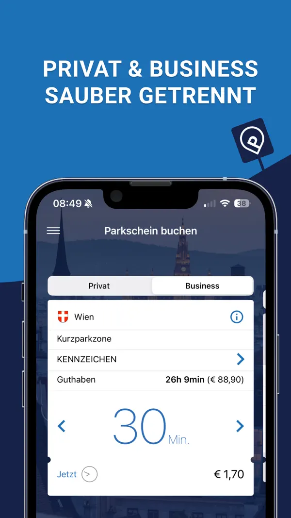 HANDYPARKEN iPhone App Screenshot 6 – Navigation