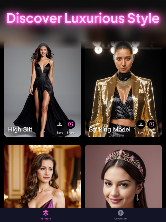 AI Photo Generator: Mood Photo iPad screenshot 2 - Graphics & Design app