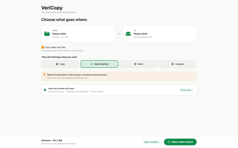 VeriCopy - File Sync iPhone screenshot