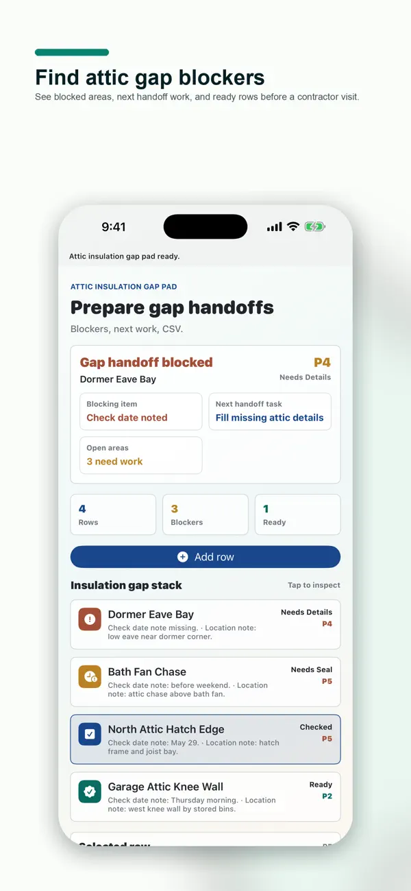 Screenshot #1 pour Attic Insulation Gap Log Pad