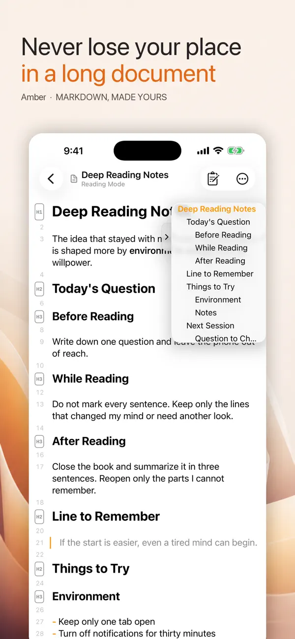 Screenshot #3 pour Amber - Simple Markdown