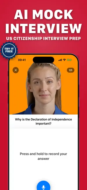 US Citizenship Test 2026 App screenshot 1