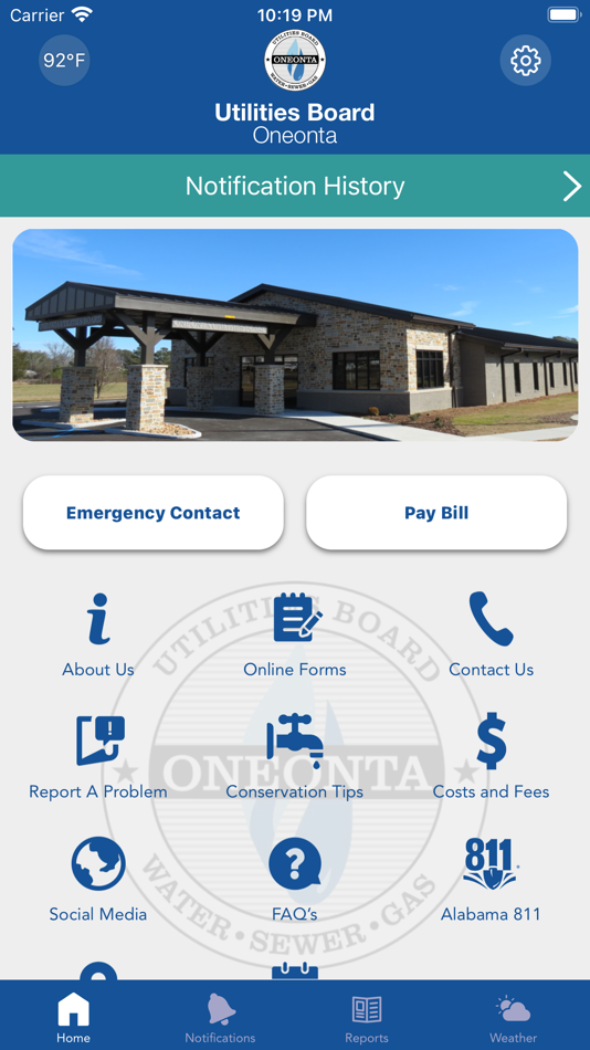 #1. Oneonta Utilities (iOS) Bởi: Utilities Board of the City of Oneonta Alabama