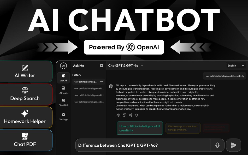 #1. AI Chatbot, Ask Chat Assistant (macOS) 由: Usman Ali