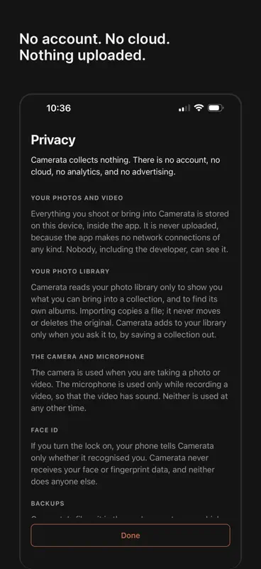 Camerata: Private Work Album screenshot 6 of 6