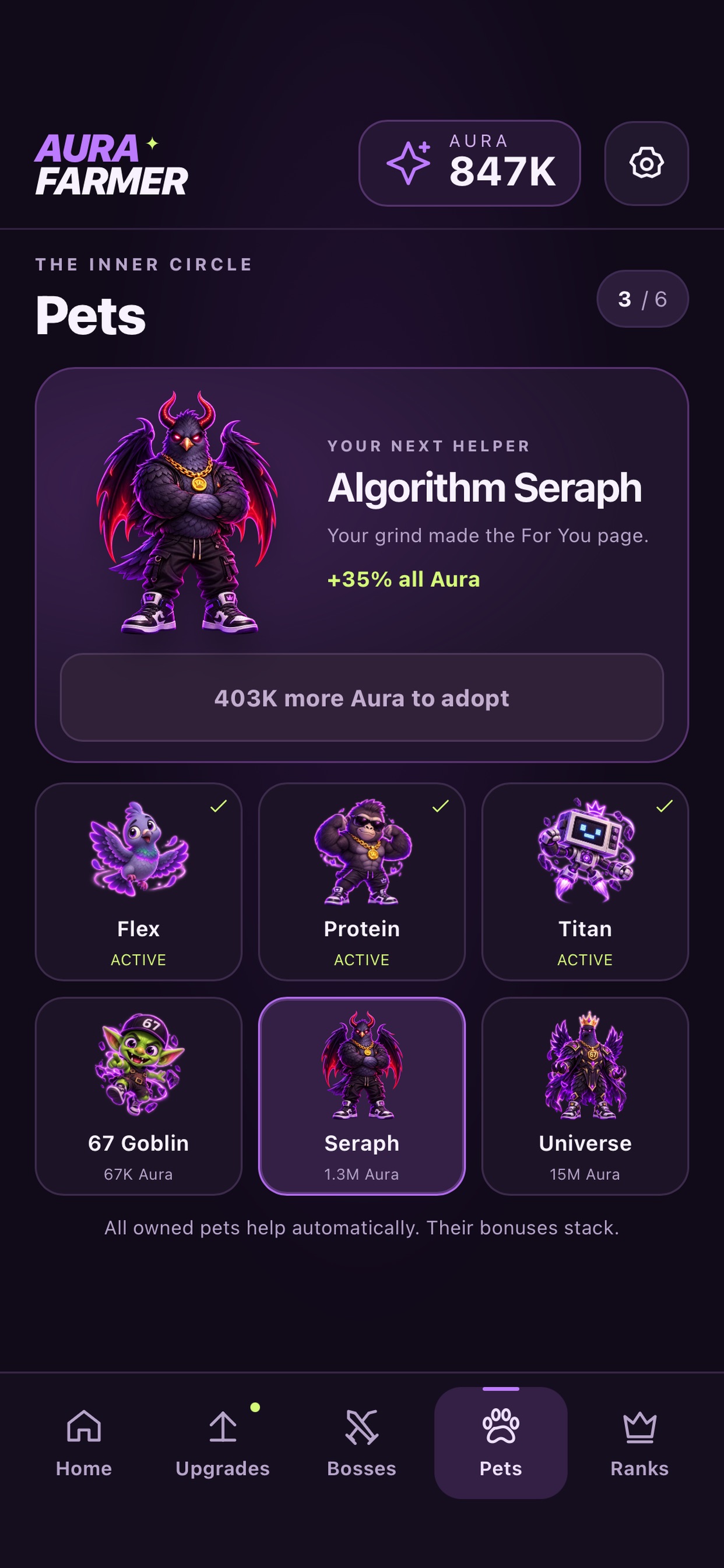 Screenshot 4 of Aura Farmer: Endless Grindset