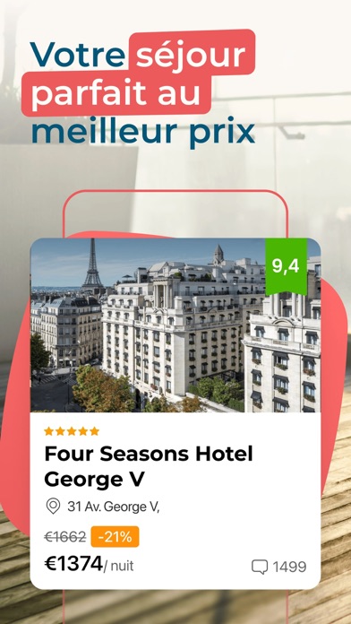 Screenshot #1 pour ZenHotels : offres de séjours