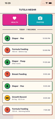 Tutela Meshr: Event Habit iPhone screenshot
