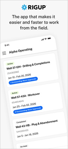RigUp Field Screenshot 1 of 5