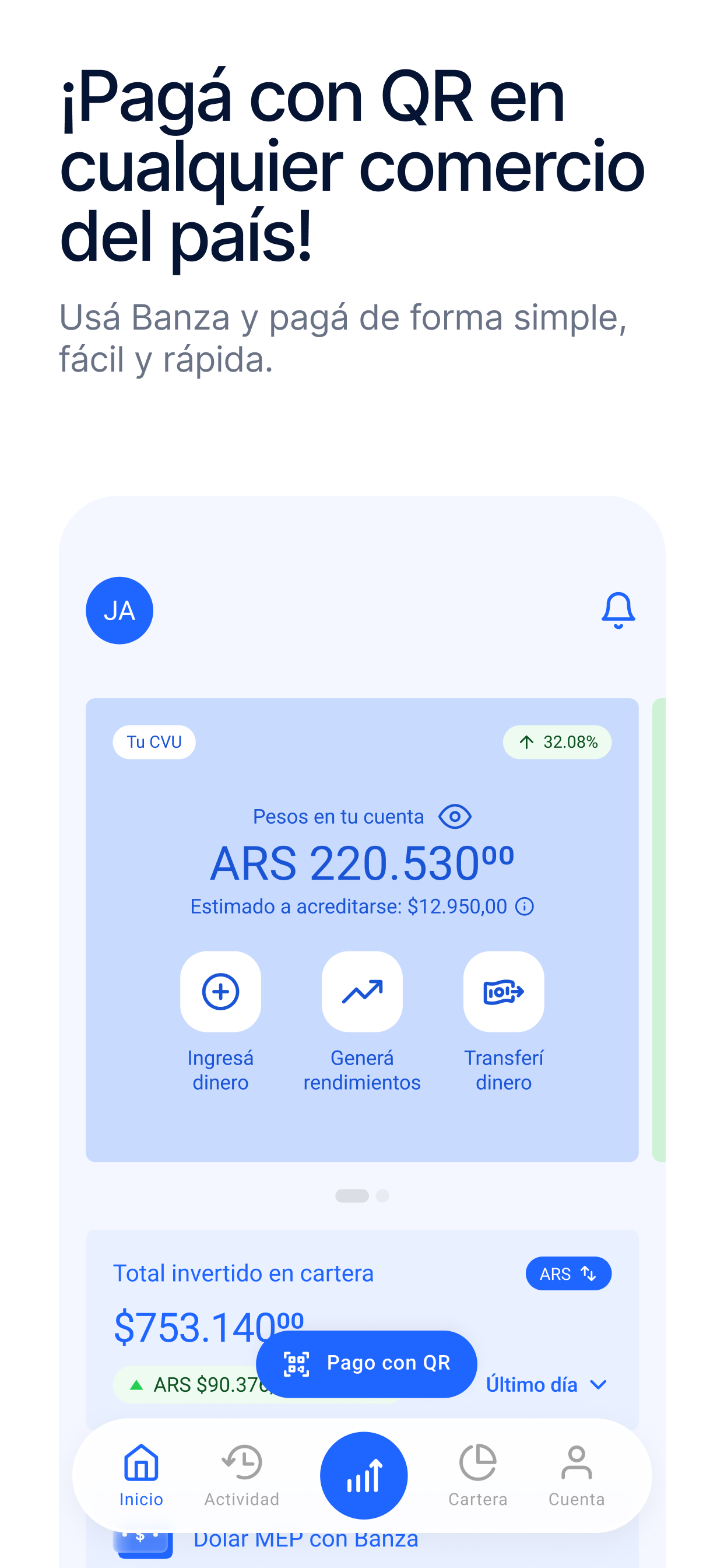 Banza: Inversiones, dólar MEP screenshot 3
