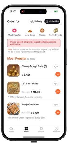 Square Pizza Stockport screenshot