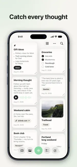 Quicknotes - Catch screenshot 1