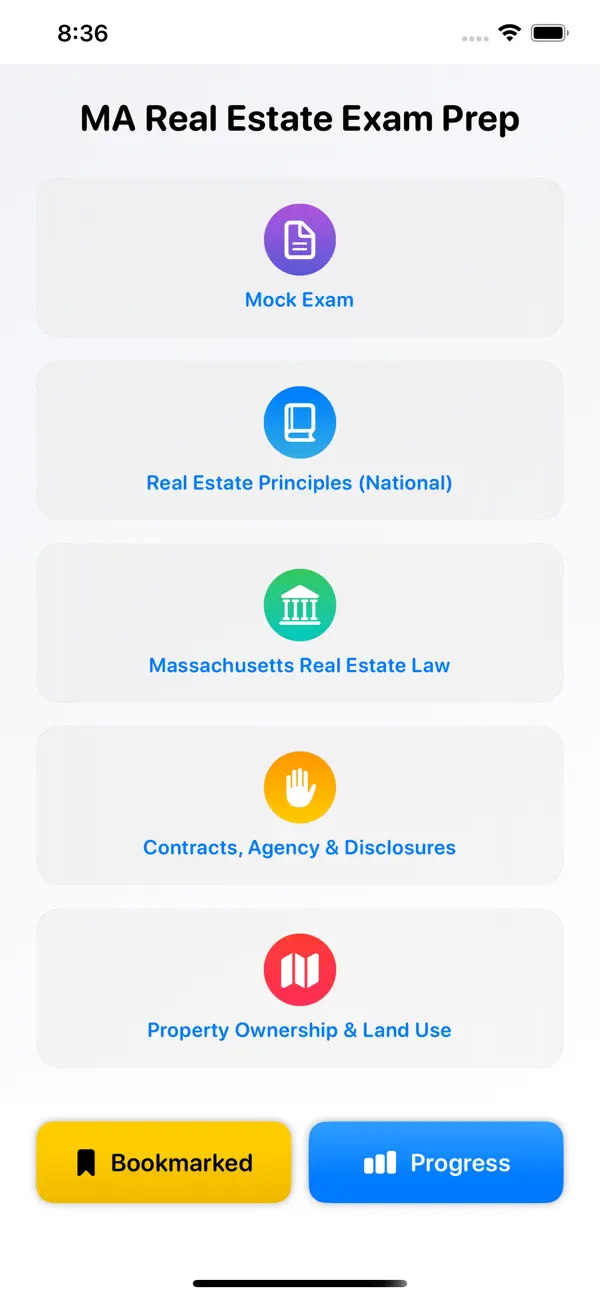 Screenshot #1 pour Massachusetts Real Estate Prep