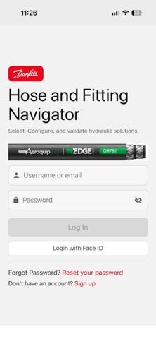 Hose & Fitting Navigator screenshot